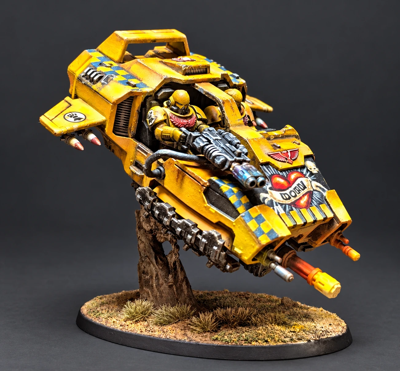 Hand-painted Imperial Fists Land Speeder